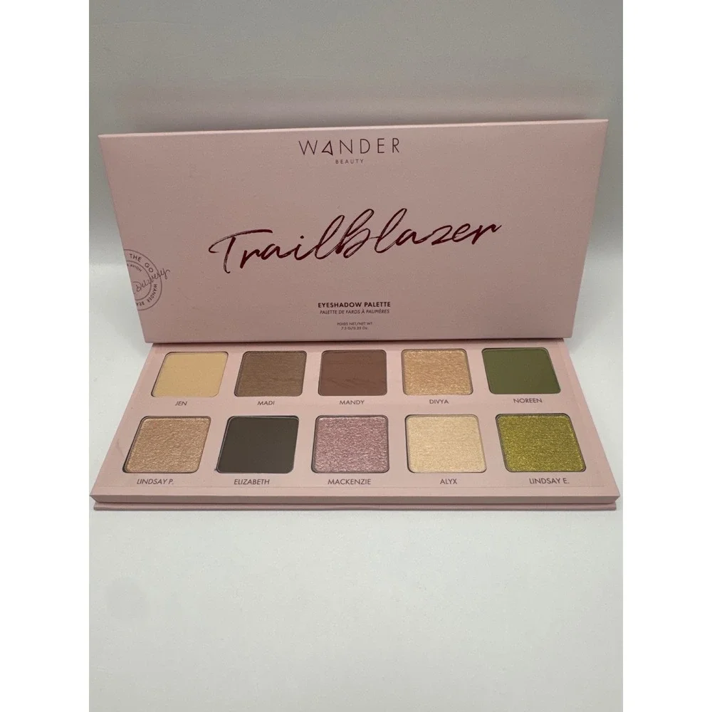 Wander Beauty Trailblazer Eyeshadow Palette and MOTD 5pc Eye‎ Brush Set Bundle